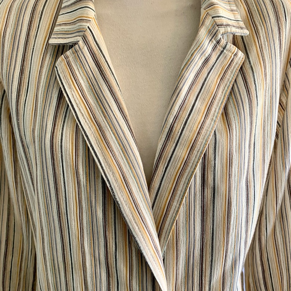 Vintage striped Jaeger blazer tie 12 70s 80s - Picture 3 of 5
